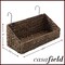 2pk Hanging Baskets with Hooks, Woven Wicker Hyacinth Wall Mount Storage Bins